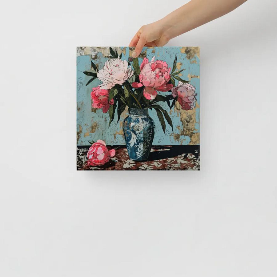 Art2401-69 Vase Flowers Still Life - Canvas Print - sm product image (10)