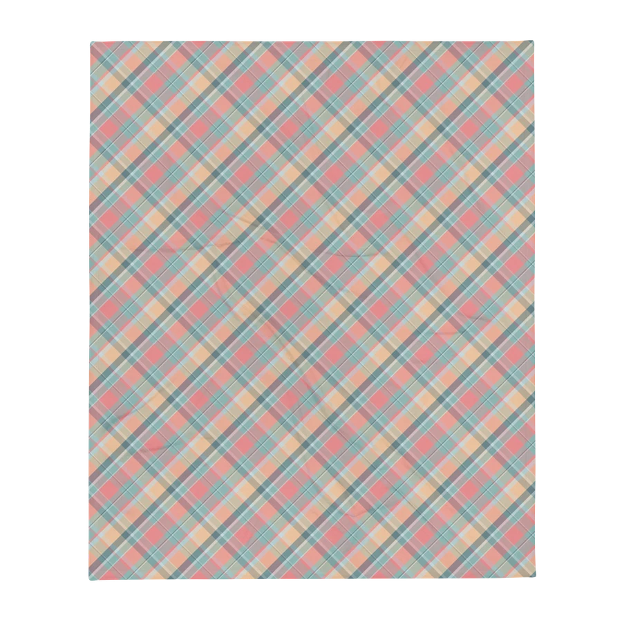 Summer Plaid Throw Blanket product image (1)