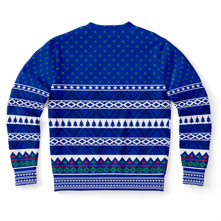 "Freeze" Snowman Police Christmas Sweater | Funny Holiday Law Enforcement Sweatshirt | Ugly Christmas Party Outfit product image (10)