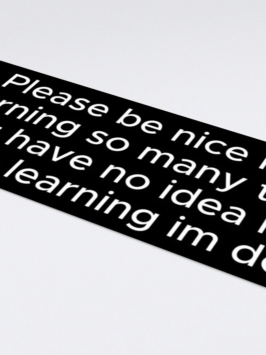 learning bumper sticker product image (4)