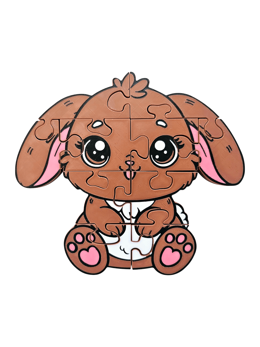 Bunny 3D Printed Jigsaw Puzzle– A Hoppy Adventure in Every Piece! product image (1)