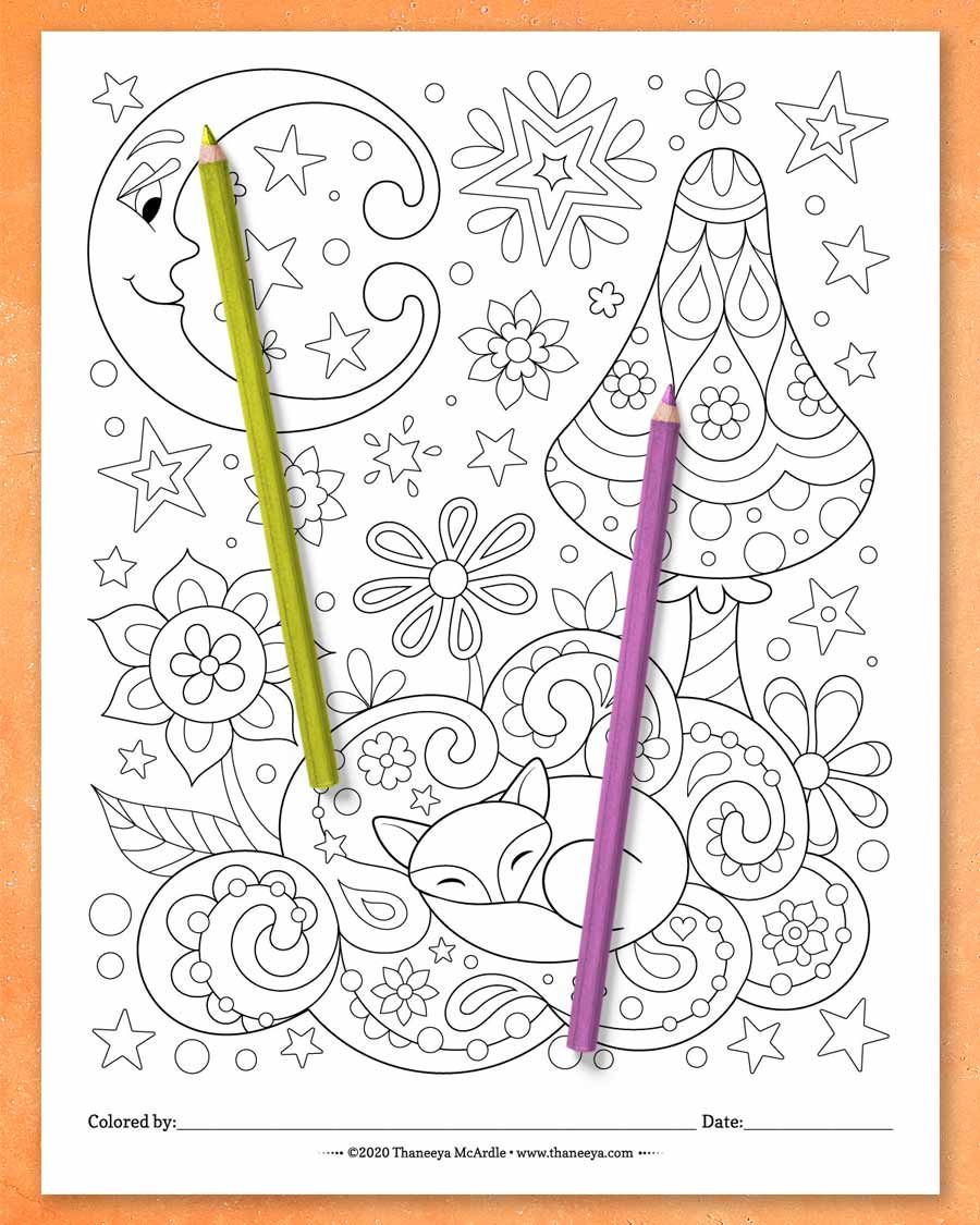 Whimsical Worlds Coloring Pages product image (8)