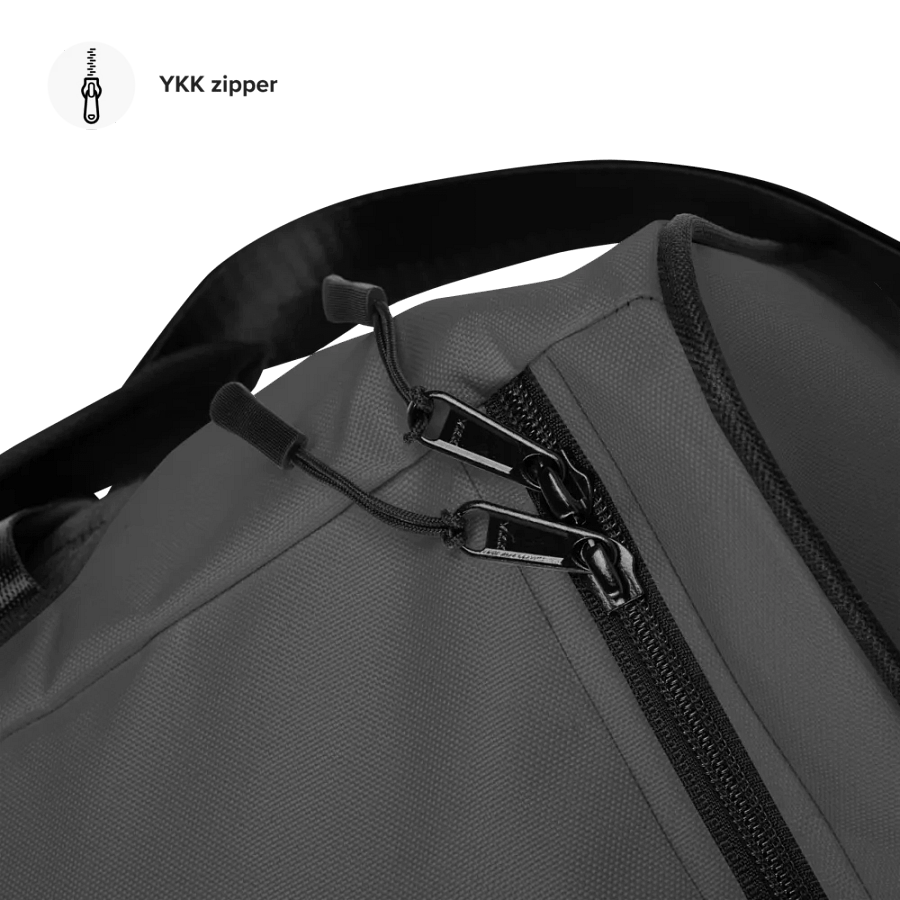 Caution Heavy Lifter Ahead-Barbell Zone Duffle Bag (Gray) product image (11)
