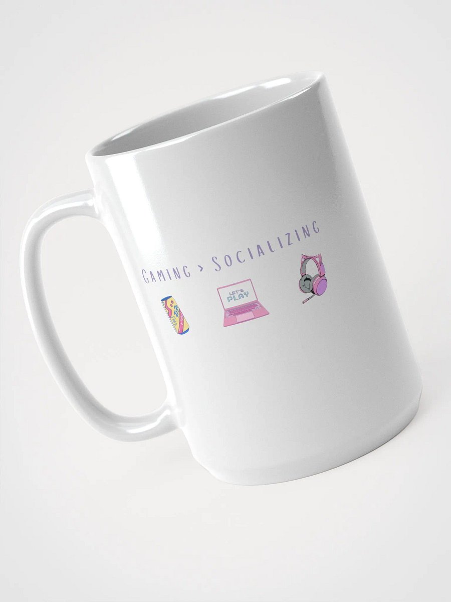 🎮 Gaming > Socializing | Introvert Gamer Mug 💖 product image (3)