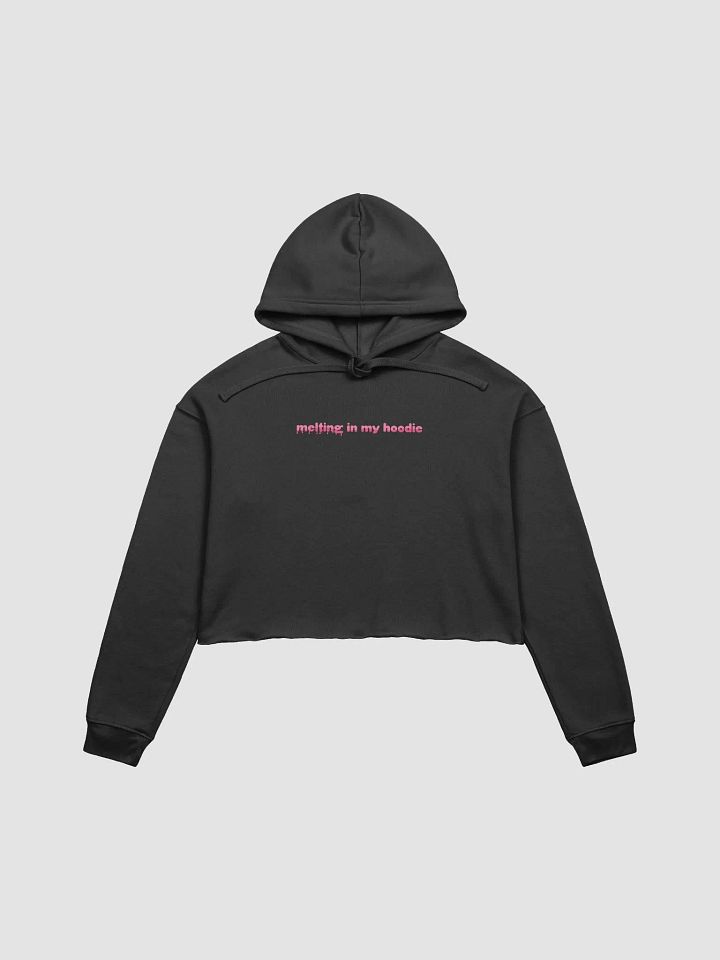 Melting in My Hoodie | Printed Crop Hoodie product image (1)