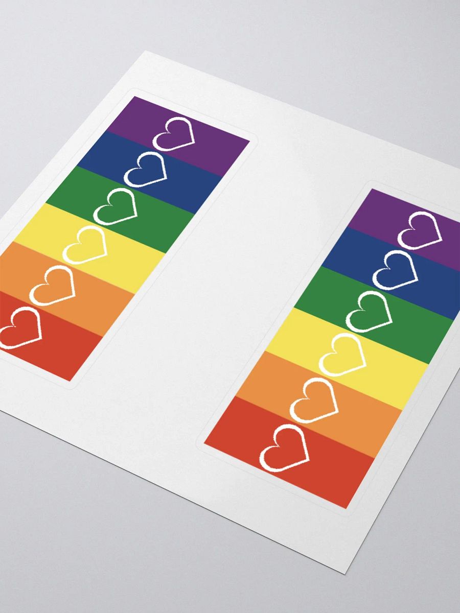 Rainbow Pride with Heart Stickers product image (3)