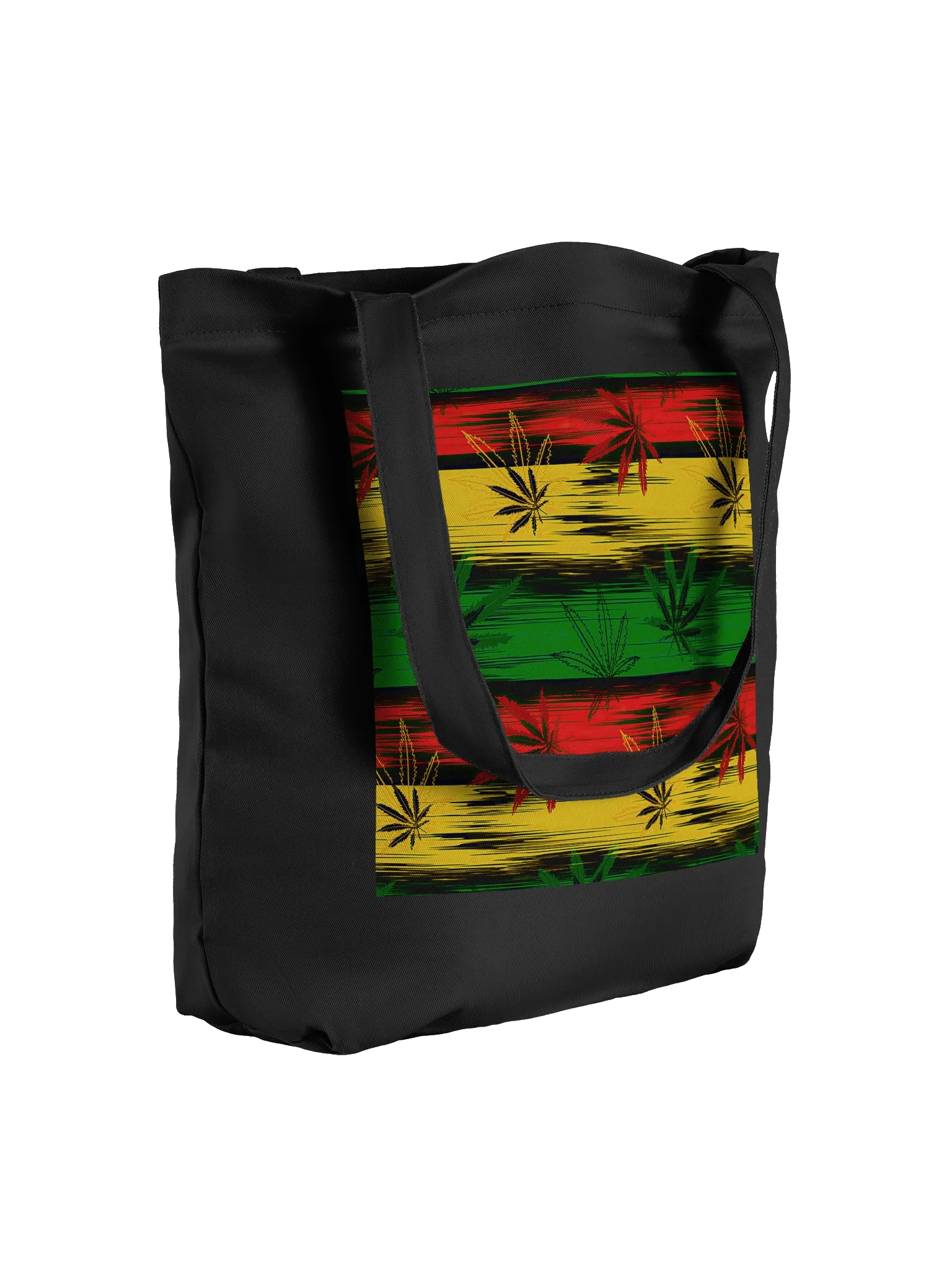 Cannabis Leaves Striped Tote Bag product image (4)