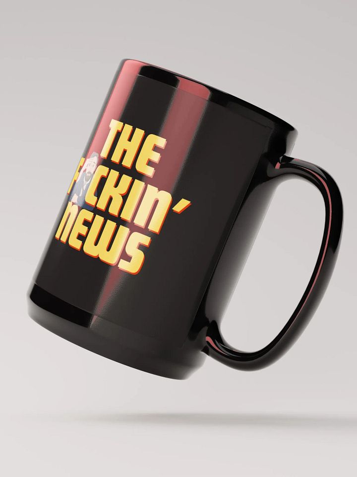The F*ckin News Black Mug product image (2)