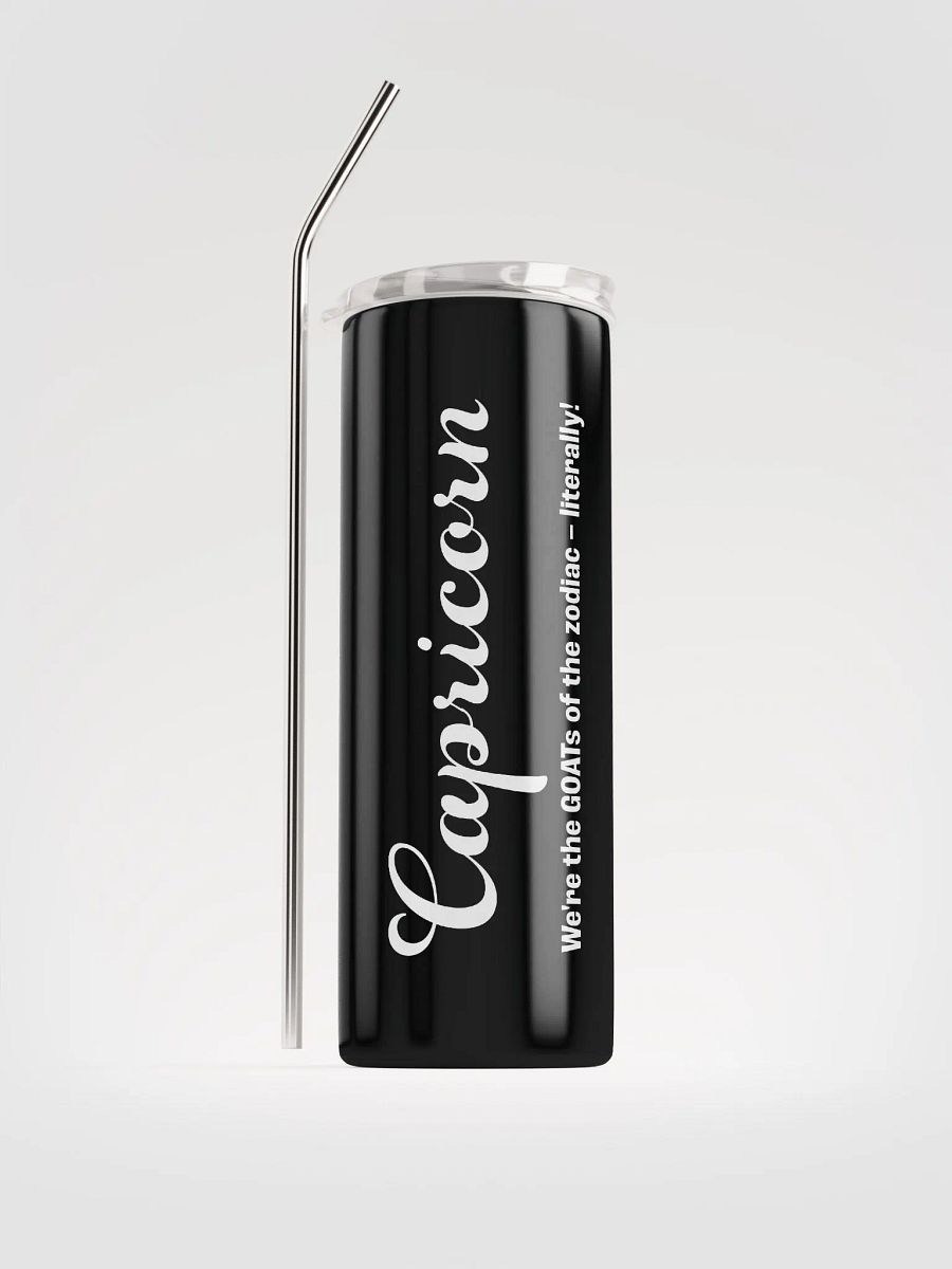 Capricorn Zodiac Stainless Steel Tumbler: Embrace Your Sign with Eco-Friendly Style! product image (1)