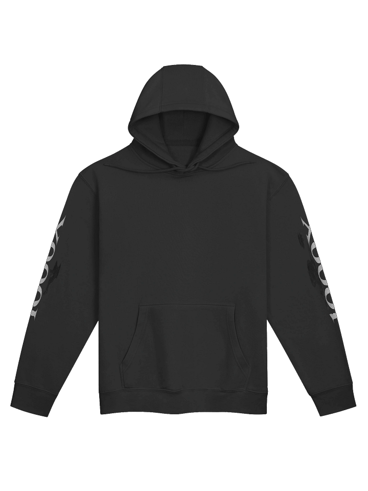 “Hit His A** Thousand Times” Gothic Streetwear Hoodie | Skull & Barbed Wire Vinyl Design by HQ MAR product image (1)