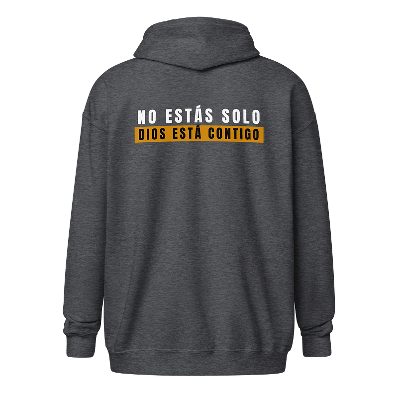 Sudadera Unisex con Capucha y Cremallera | No estás solo