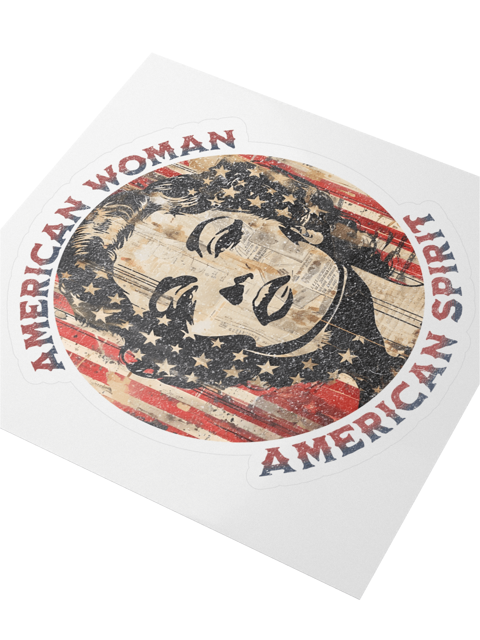 American Woman Kiss Cut Sticker product image (3)