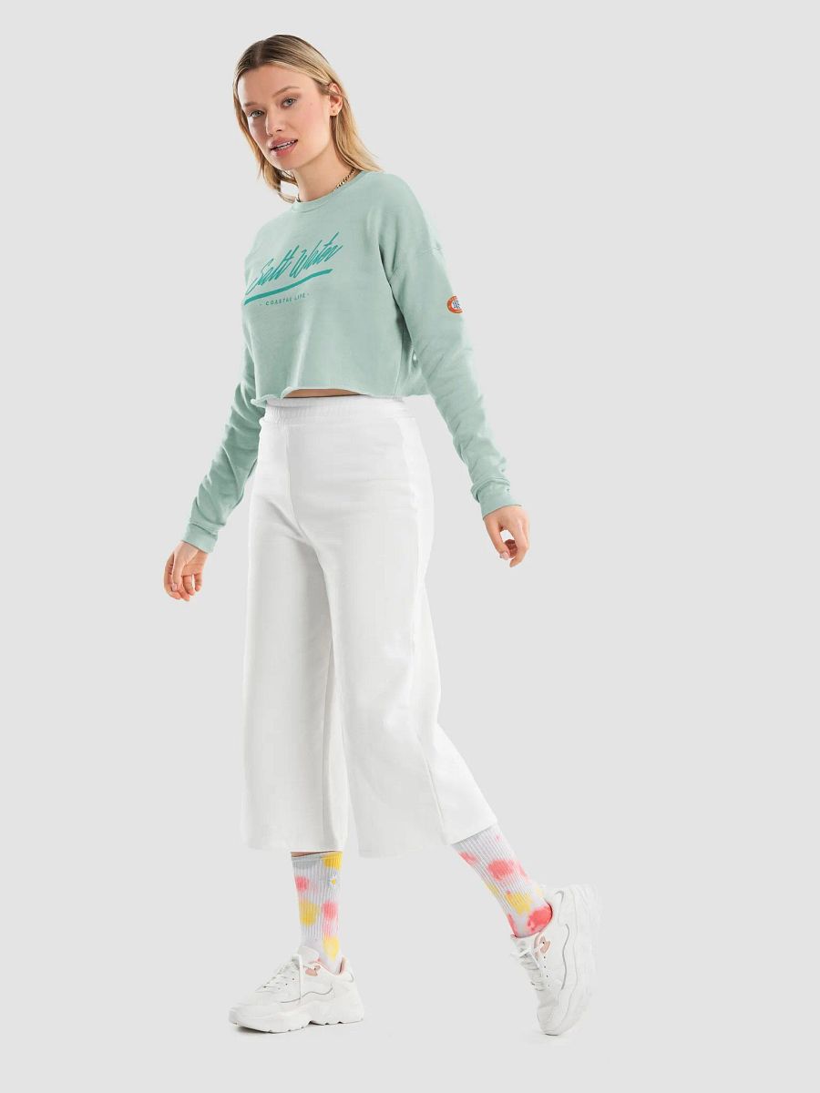 Salt Water Women's Cropped Sweatshirt product image (12)