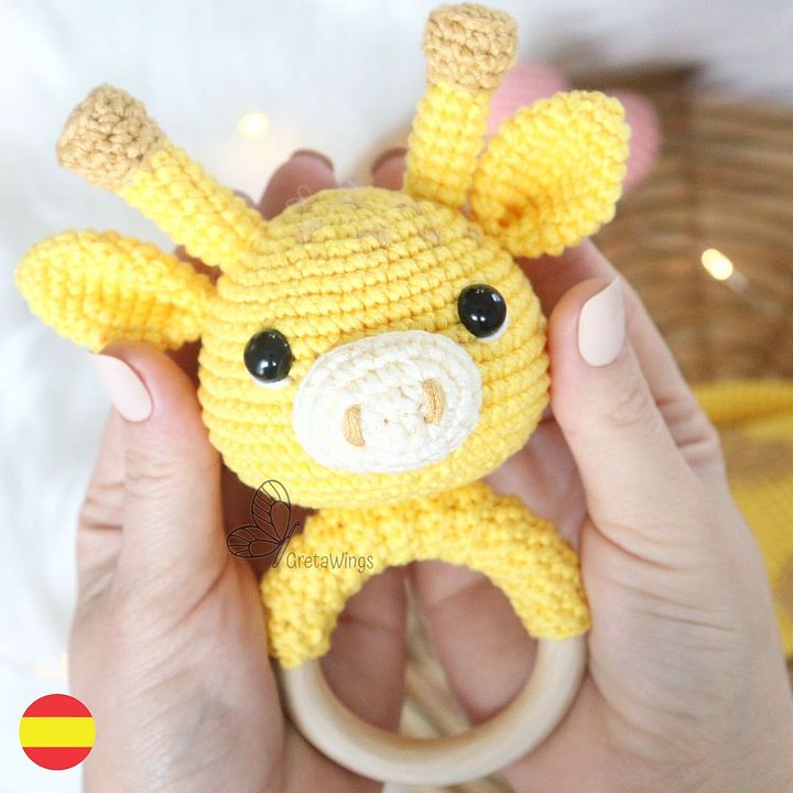 Patrón sonajero Jirafa Amigurumi (Descarga Digital) product image (1)