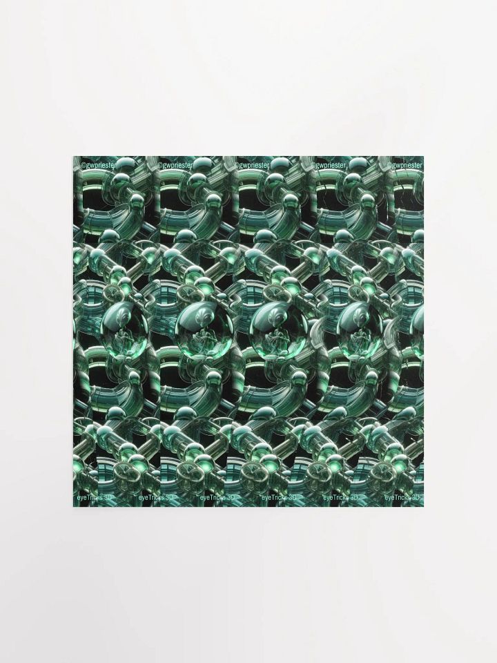 Alien Visitor - 3D Stereogram Poster product image (1)