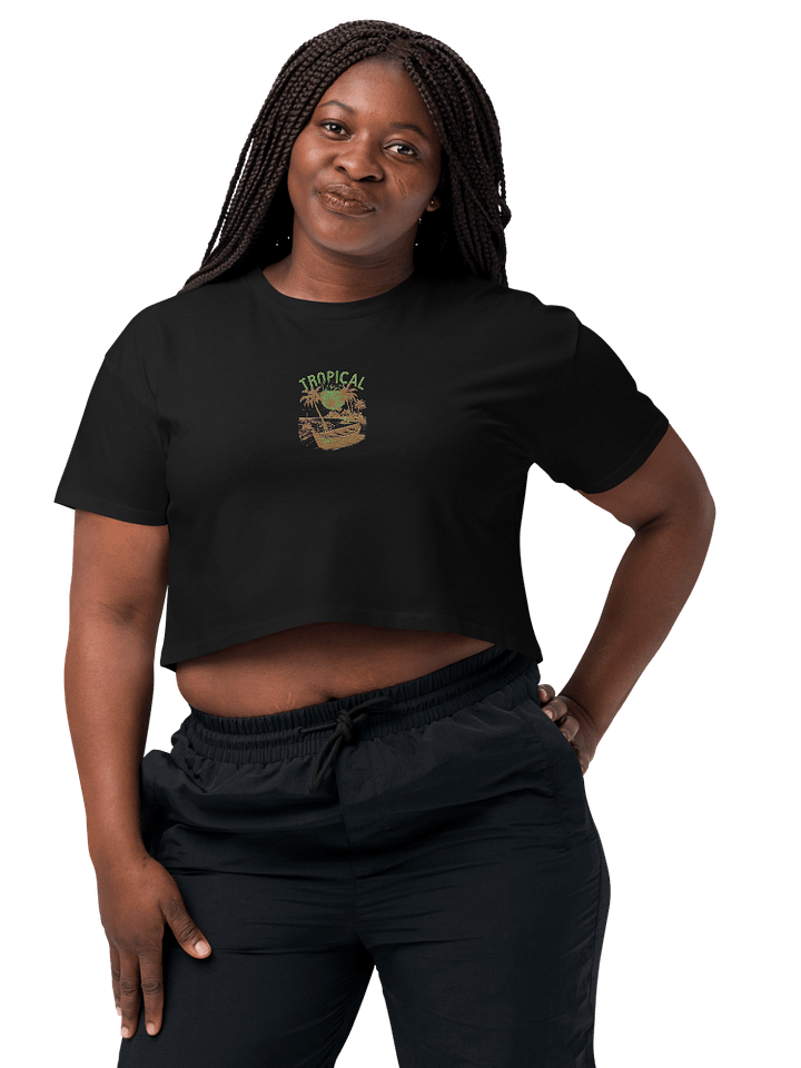 Tropical Breeze Embroidery Crop Top product image (2)