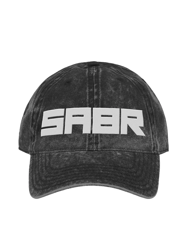 SABR White Logo 100% Cotton Vintage Baseball Hat product image (1)