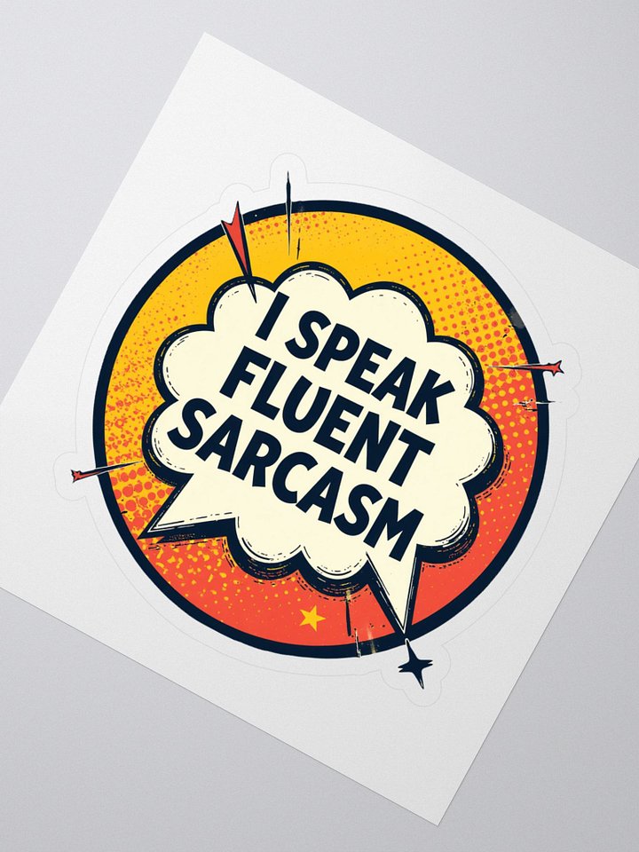Sarcastic Starburst Kiss Cut Stickers product image (2)