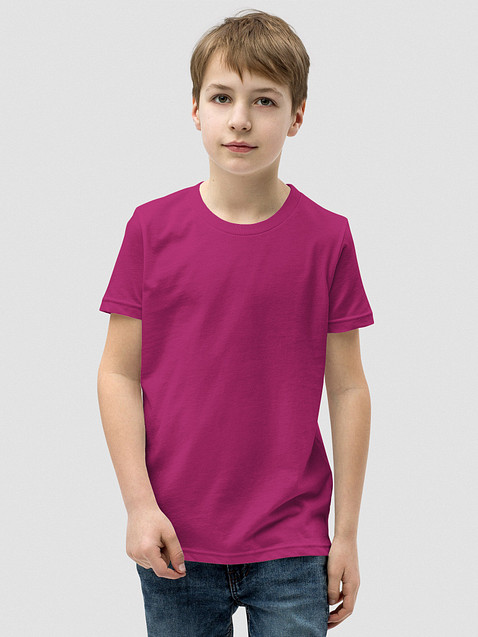 Photo showing Bella+Canvas Youth Short Sleeve T-Shirt