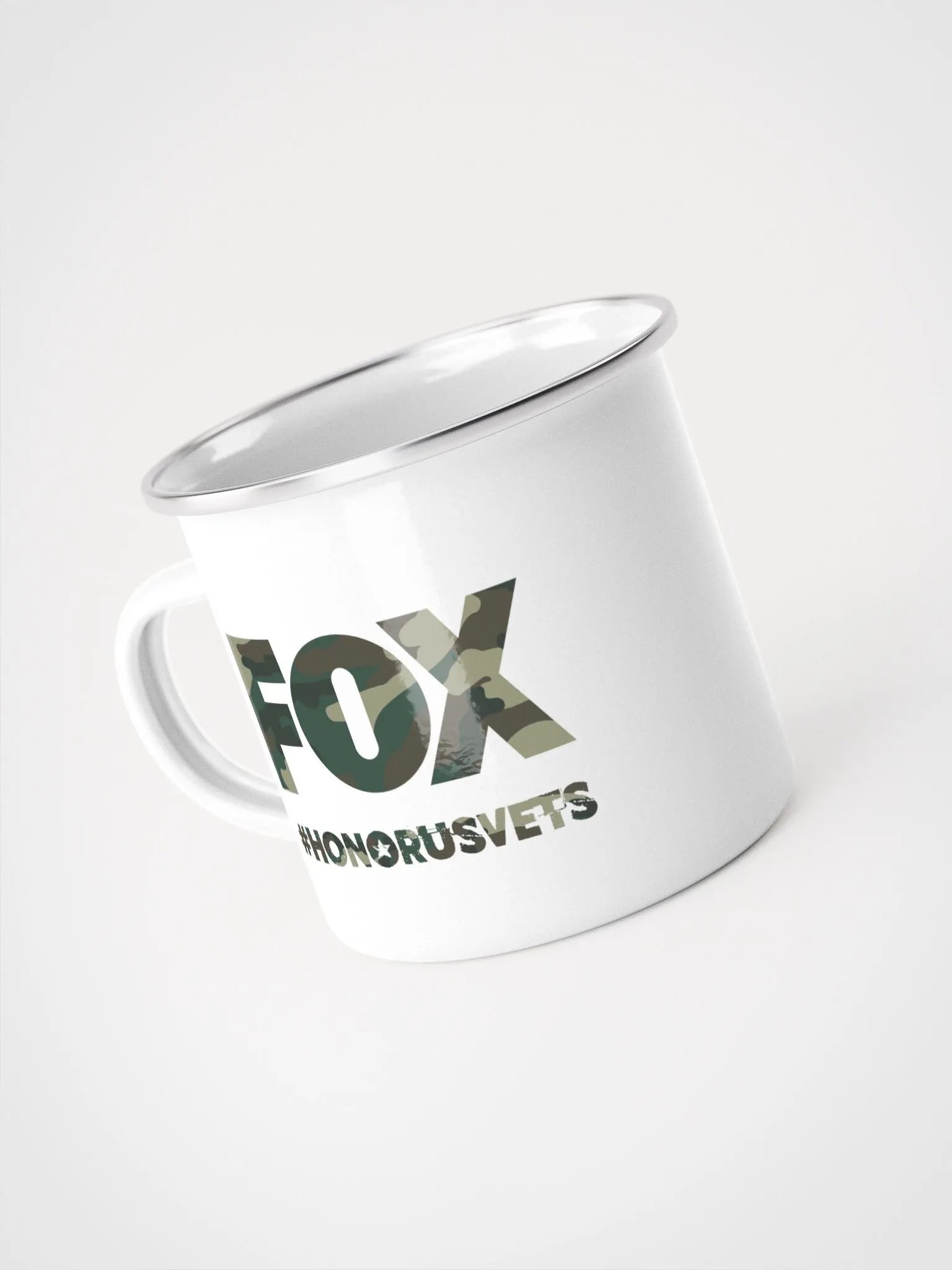 LIMITED EDITION FOX U.S.VETS ENAMEL MUG product image (1)
