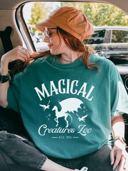 Magical Creatures Zoo Vintage Minimalist Style Shirt product image (2)