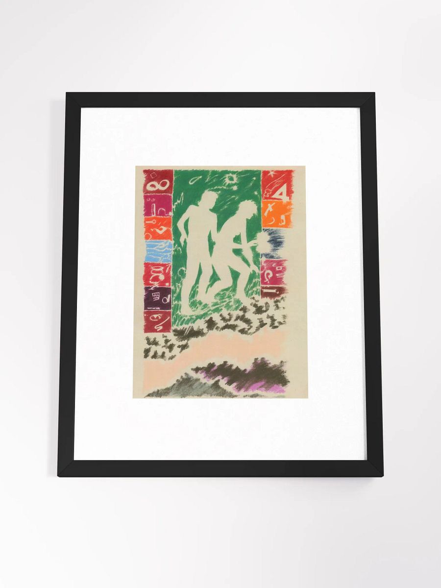 Couple in Green Print Framed product image (4)