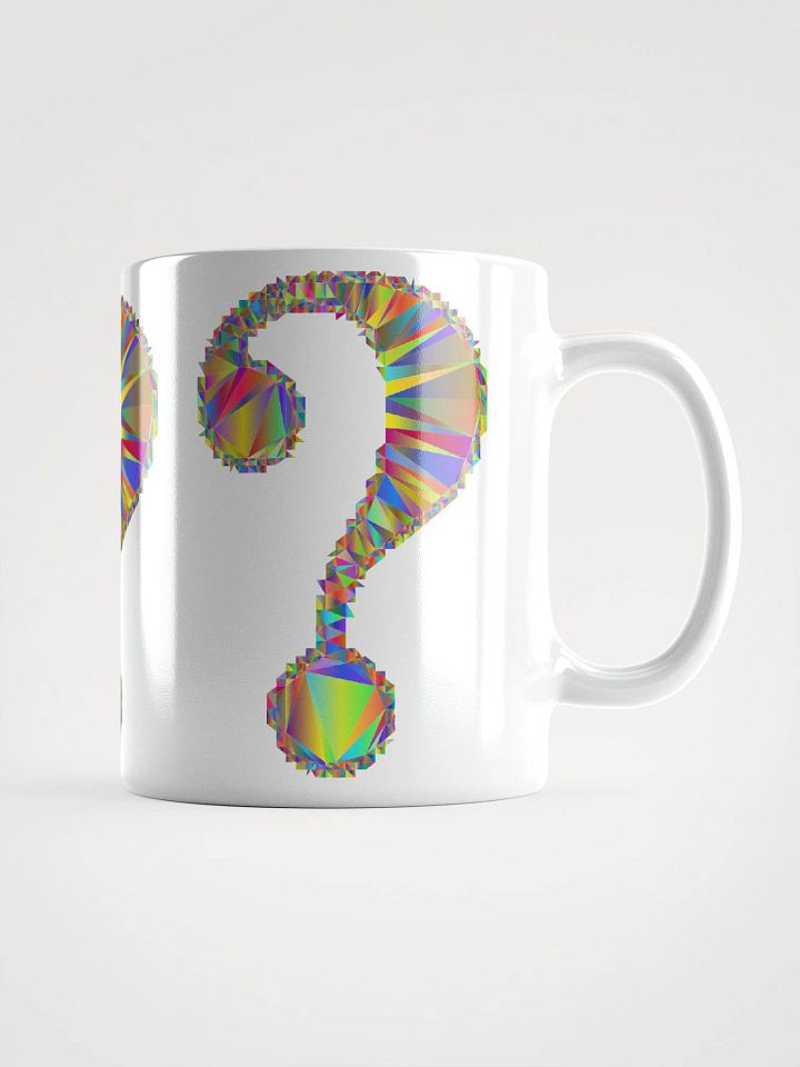 White Glossy Coffee mug-Question Mark Symbol product image (2)