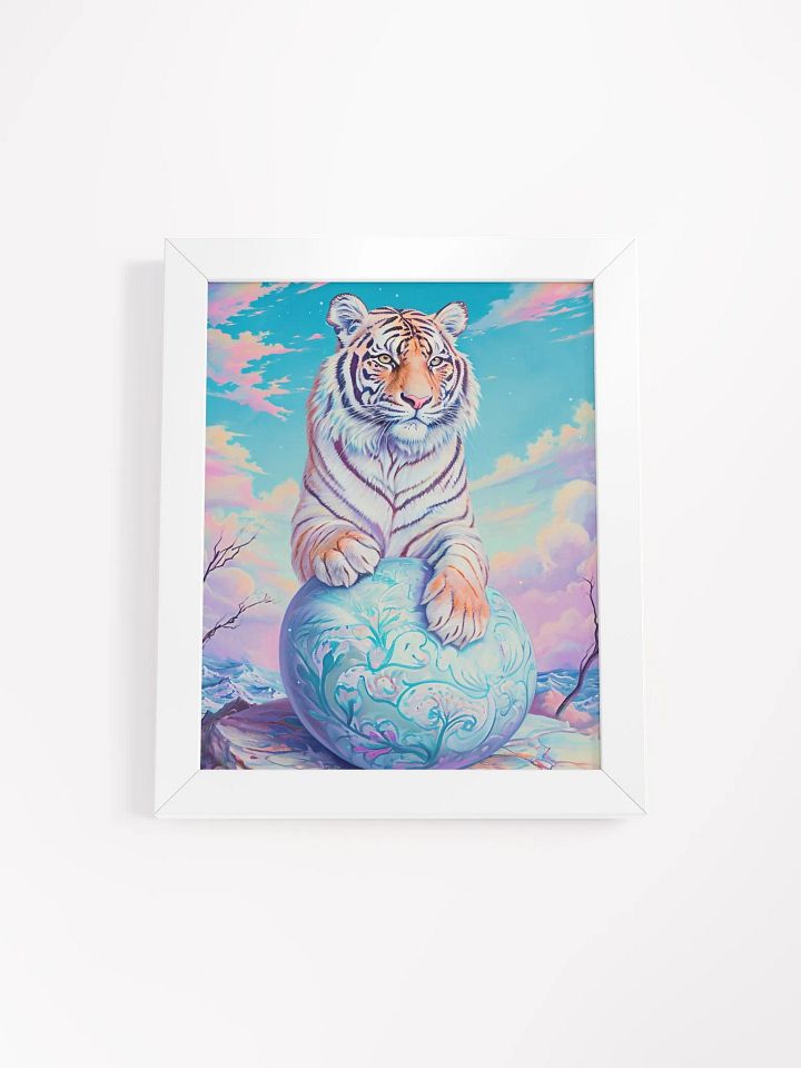 Majestic Tiger Globe Matte Poster product image (1)