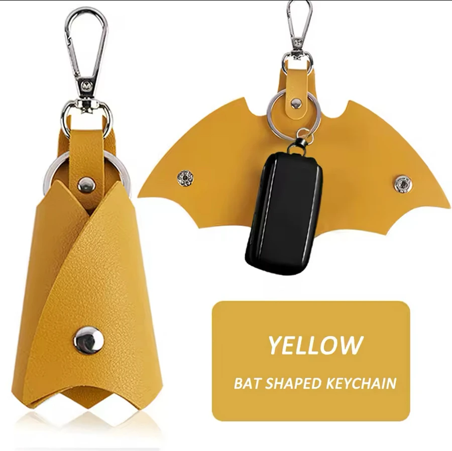 Batman Key cover Leather Keychain Unisex Key Holder Waist Bat Car Keys Keyrings Case product image (8)