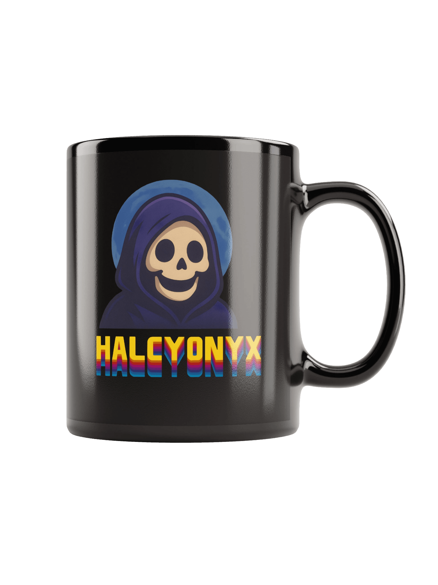 Glossy Black Retro Mug product image (1)