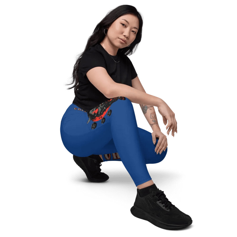 BLUE demon soul square up women's pocket leggings product image (12)
