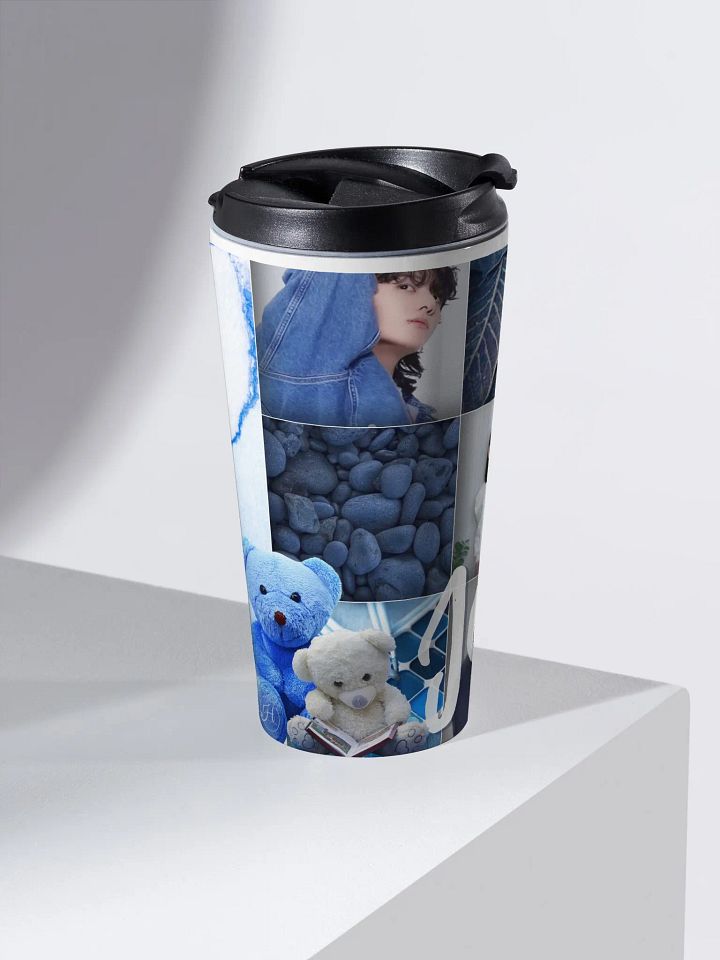 Jade Blue Jeans Stainless Steel Travel Mug product image (2)