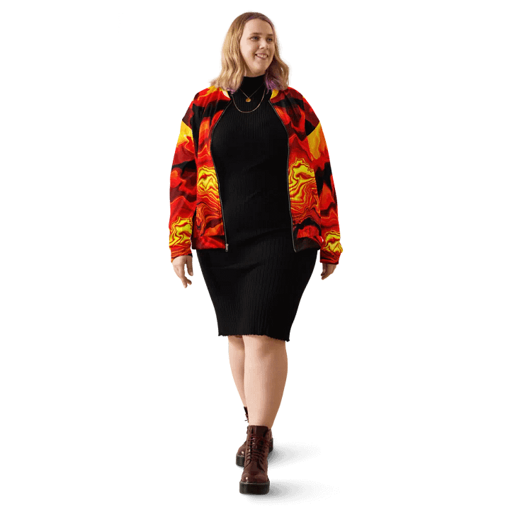 Fiery art effect Bomber jacket - Unisex product image (2)