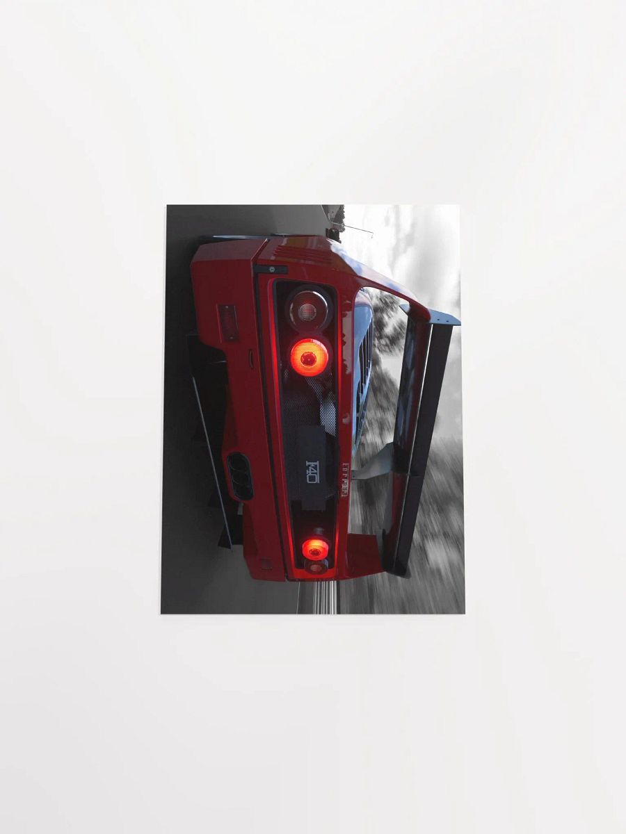 Ferrari F40 Under Braking at Monza (Landscape Poster) product image (4)