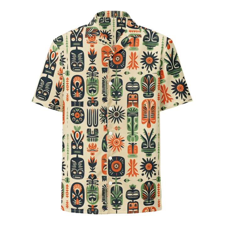 Retro Tiki Pattern Hawaiian Shirt product image (1)