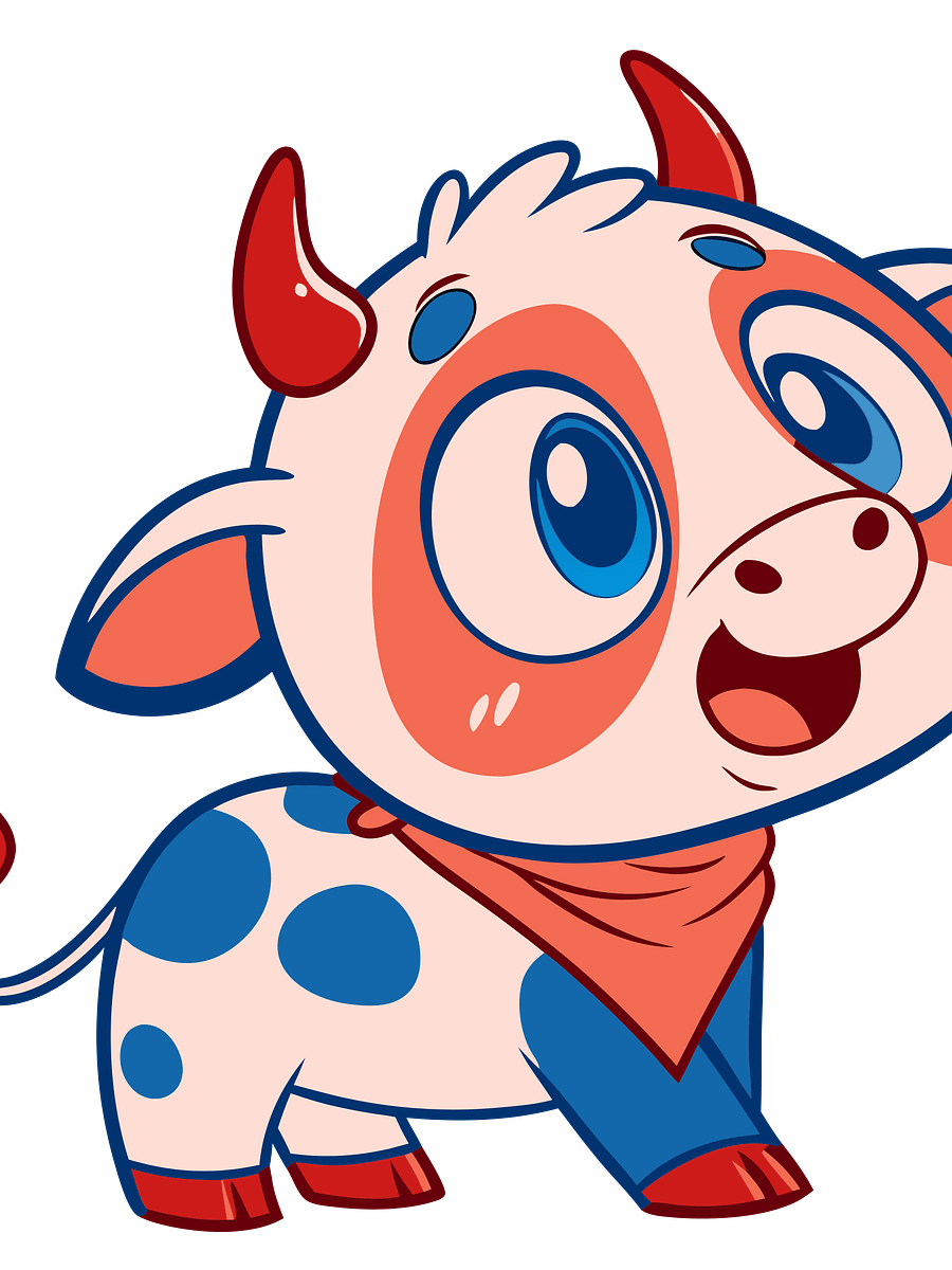 Clipart - Cute Baby Cows product image (9)