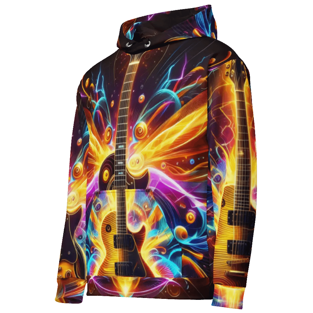 Guitar Musical Instrument - All-Over Unisex Hoodie #14 product image (11)