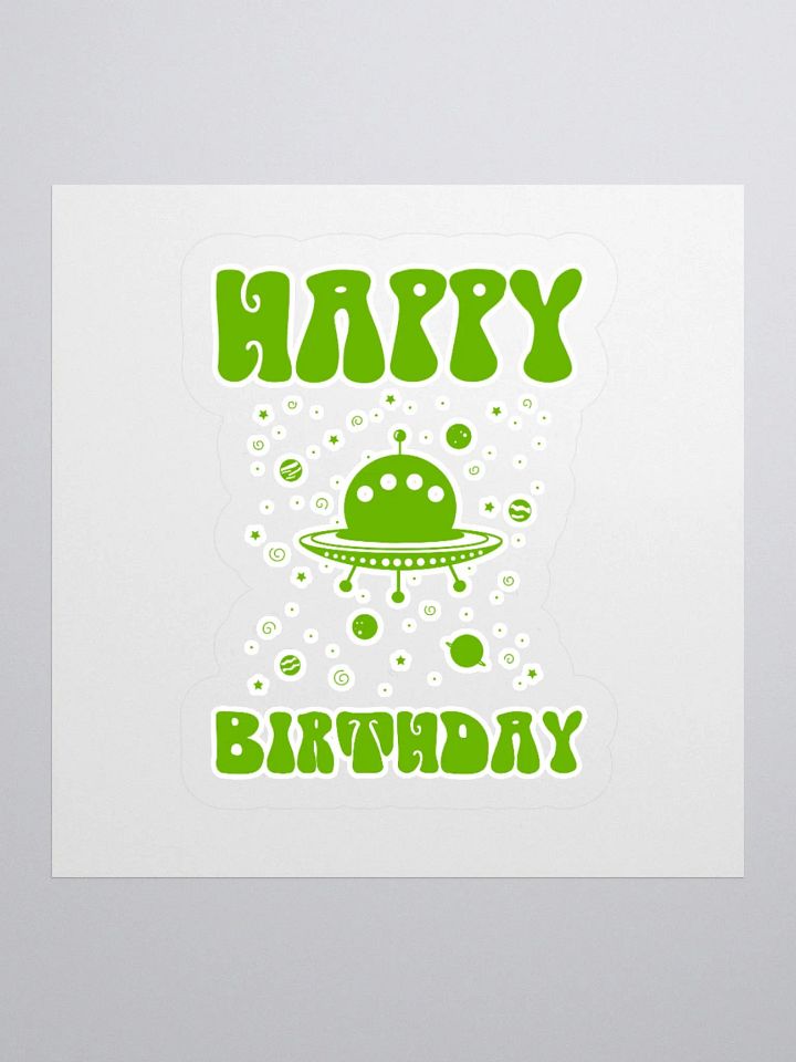 Happy Birthday (UFO) Sticker product image (1)