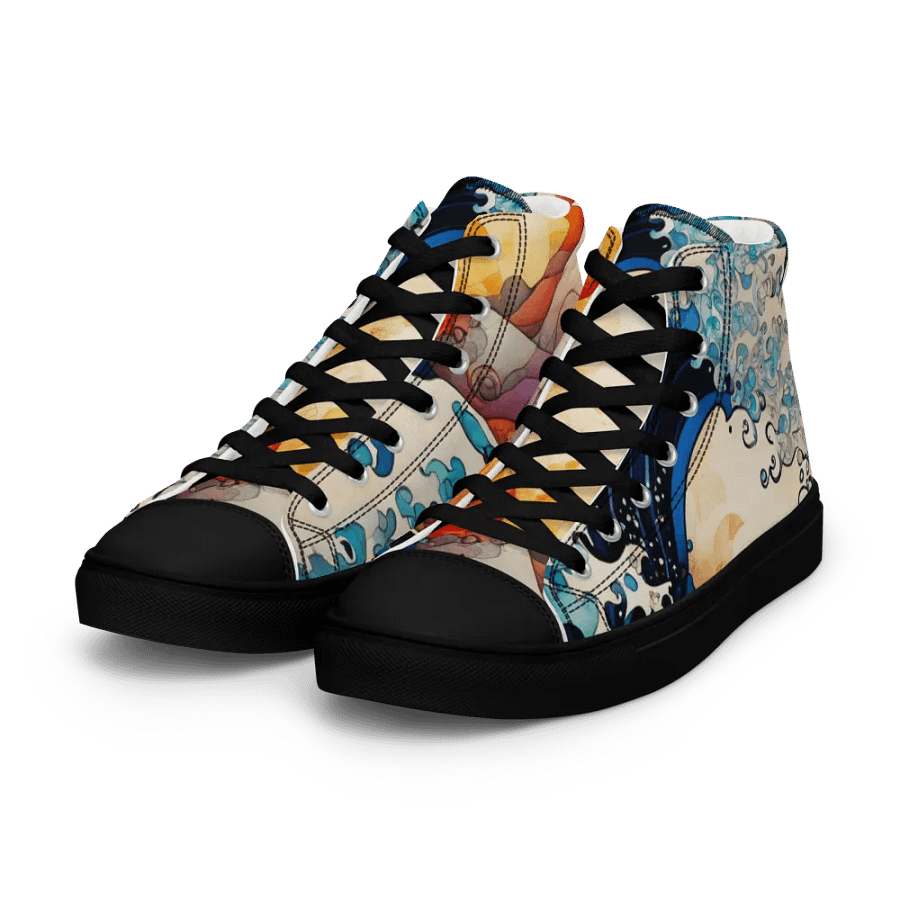 Japanese Wave Art High Tops product image (7)