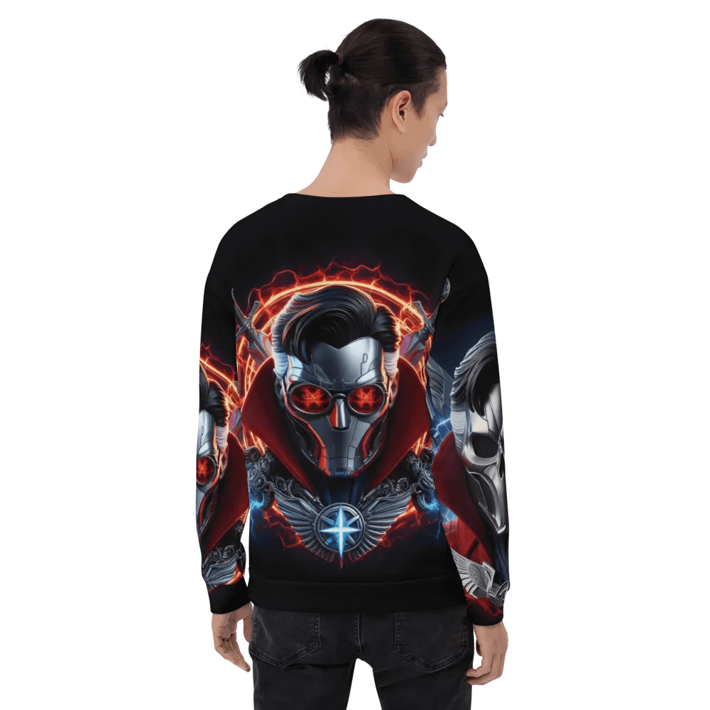 Silver Robot-Skull Face - Unisex Sweatshirt #3 product image (9)