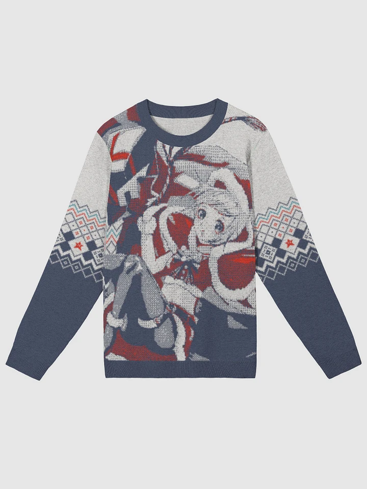 Mizu Knitted Christmas Sweater Blue product image (1)