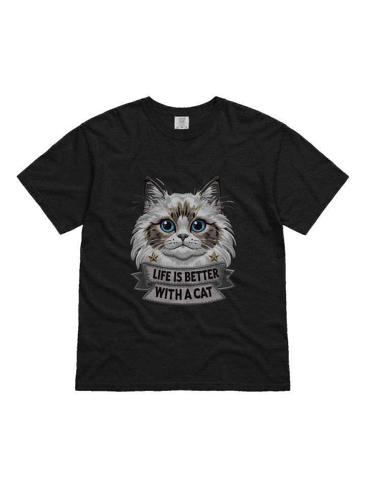 Fluffy Cat Bliss T-Shirt product image (2)