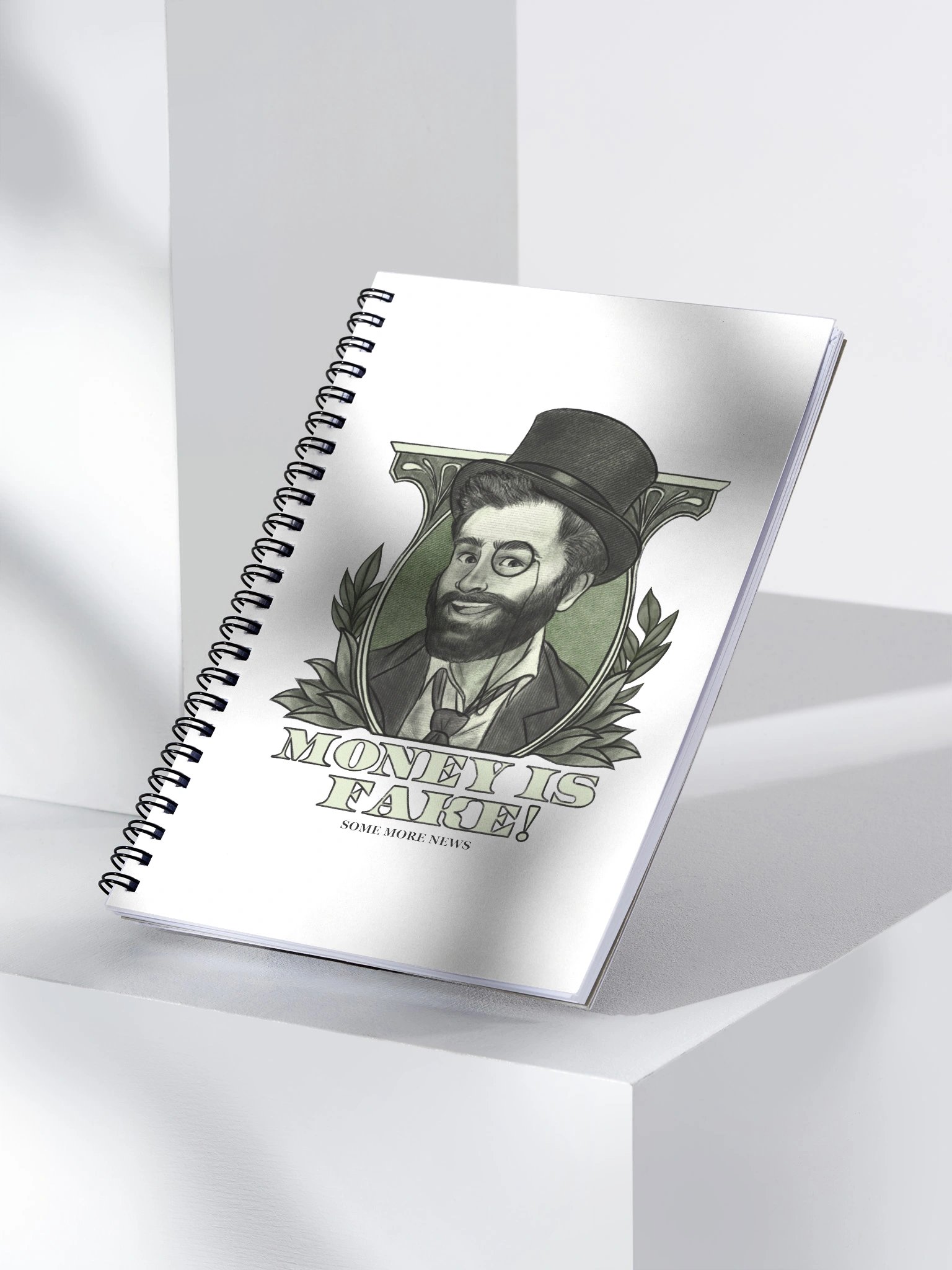 "Money Isn't Real" Notebook product image (2)