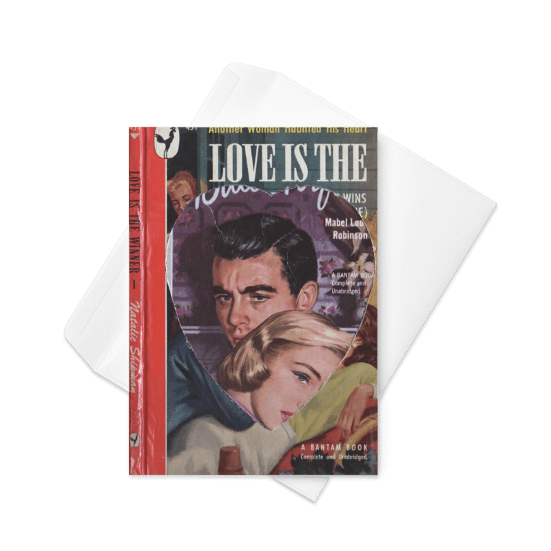 Love is the Winner Valentine Card (white inside) product image (5)