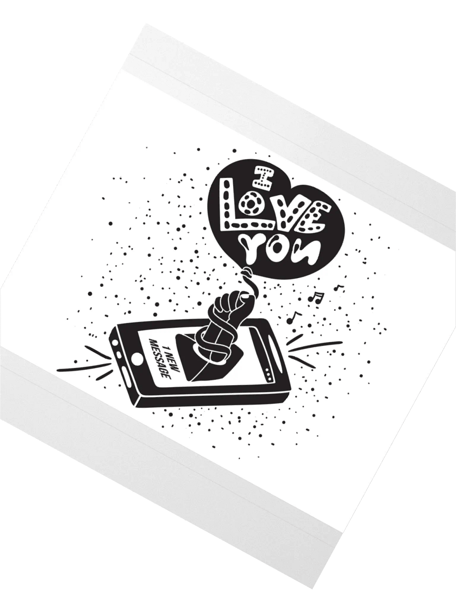 Whimsical Love Message Sticker product image (4)