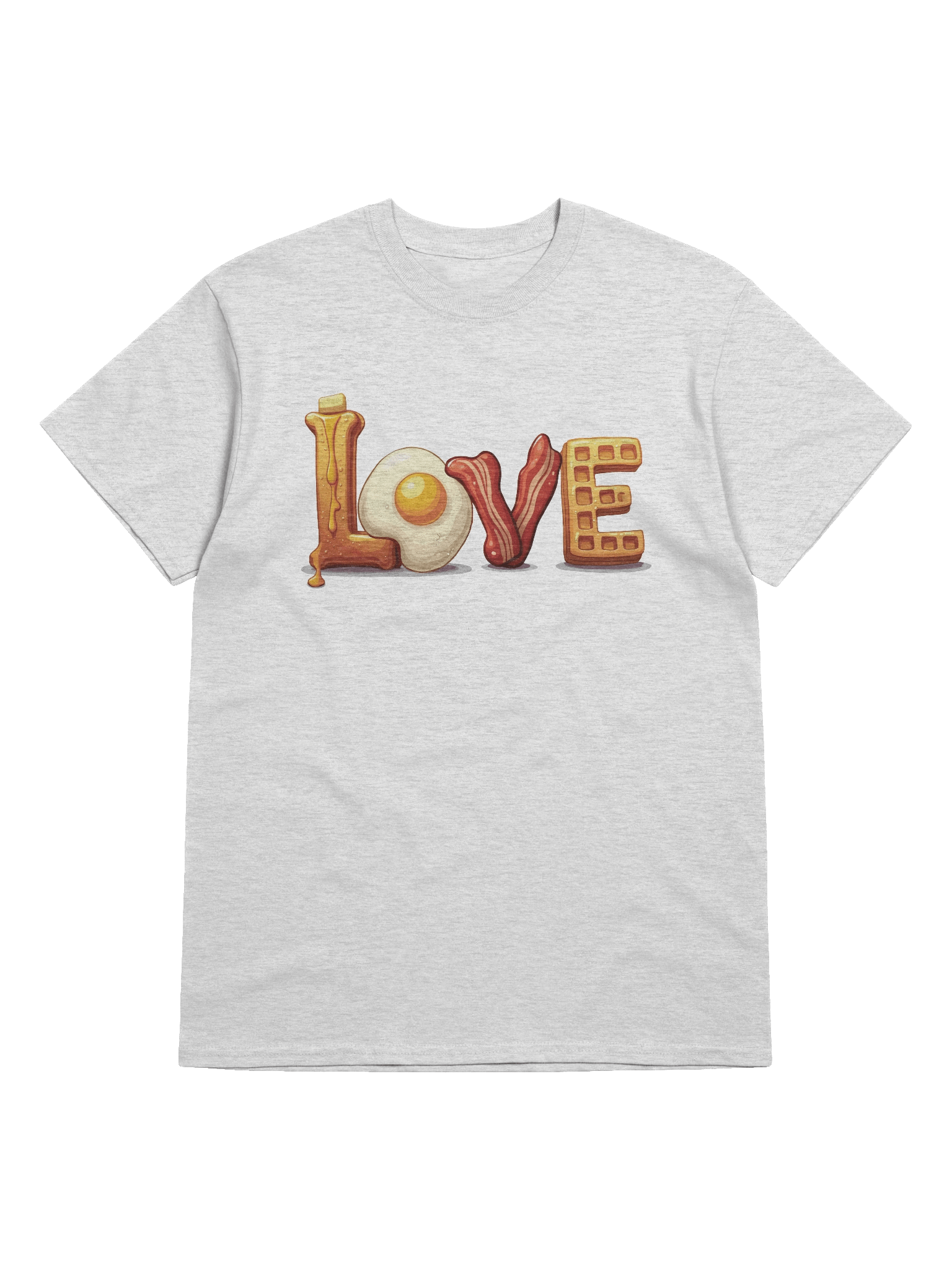 Breakfast Love Light Version Unisex Heavyweight Graphic T-shirt product image (5)
