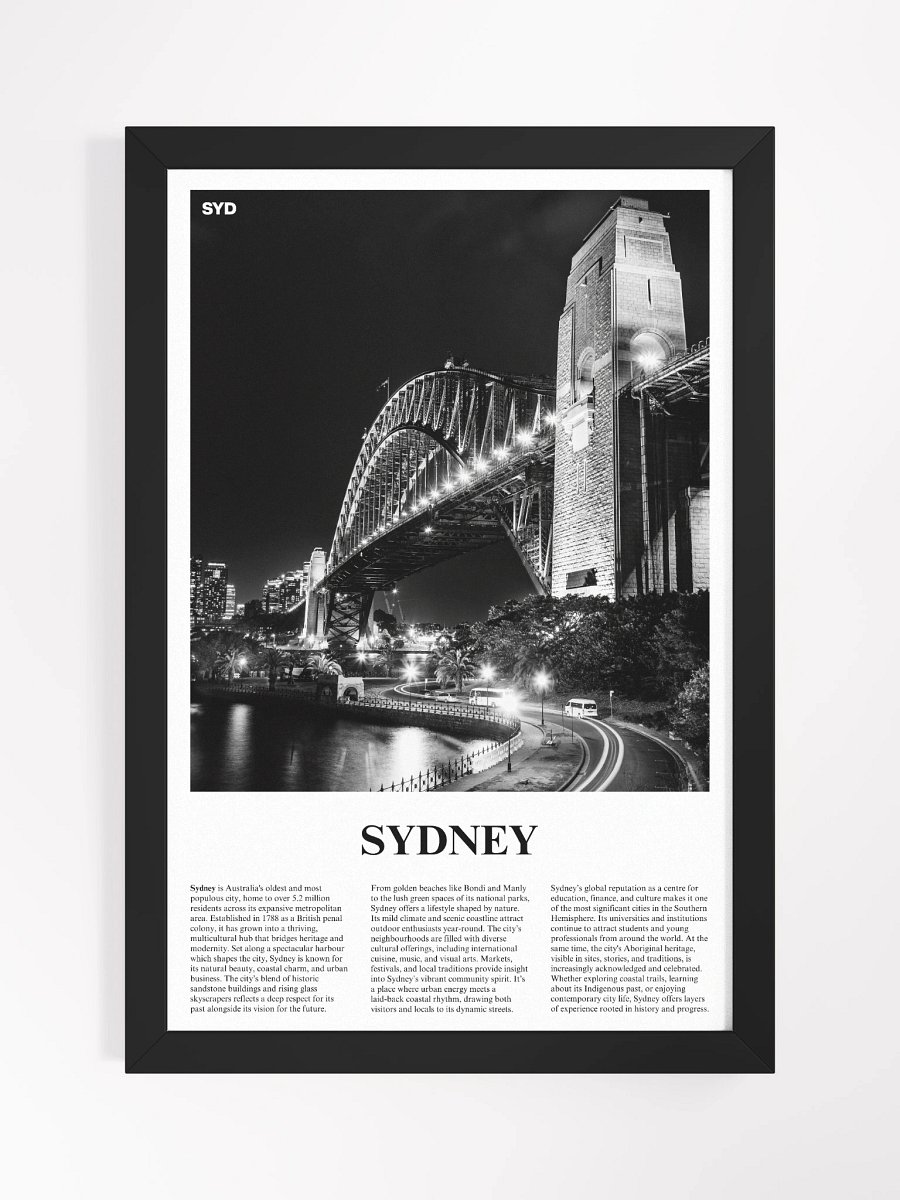 Sydney 02 Newspaper Poster | Framed product image (5)