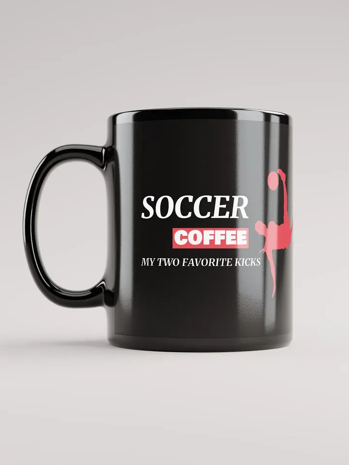 Dynamic Red Silhouette Soccer Coffee Mug product image (2)
