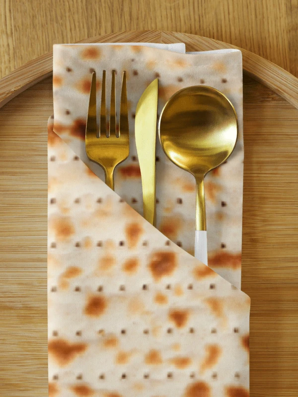 Passover Cloth Napkins- Matzah Pattern product image (1)