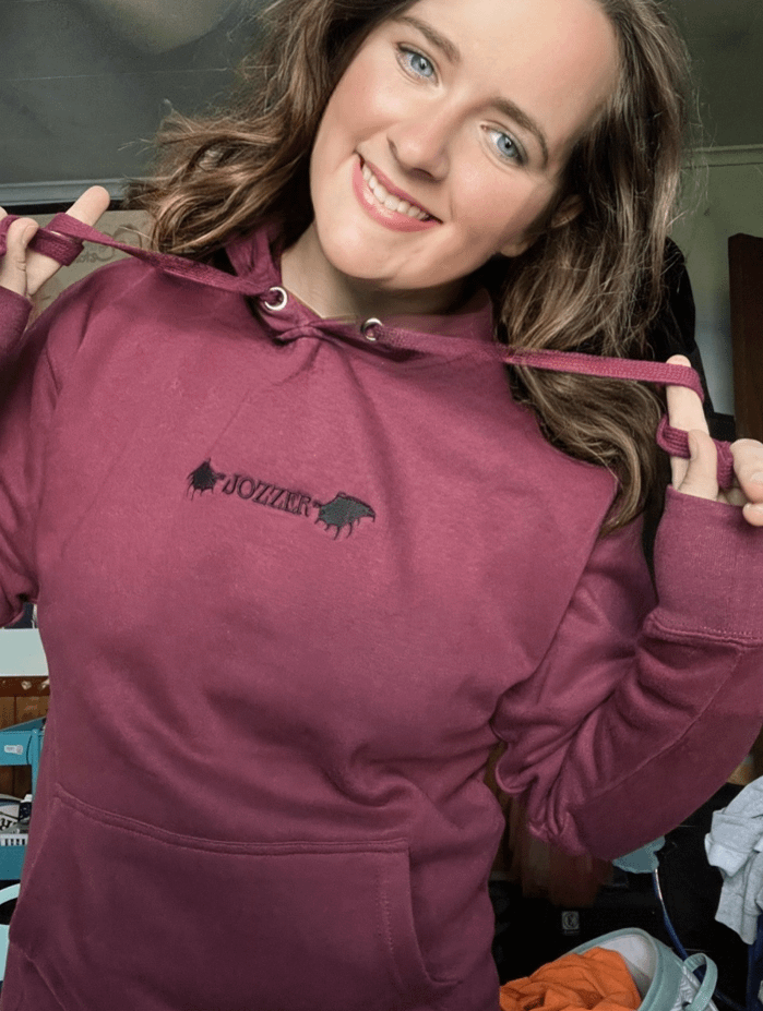 Jozzer Bat Wings Embroidered [Boyfriend Hoodie] product image (5)
